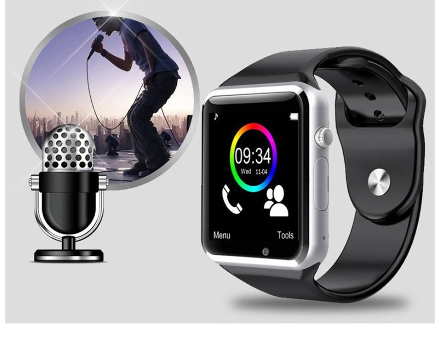 Square Dial Smart Watch with Camera