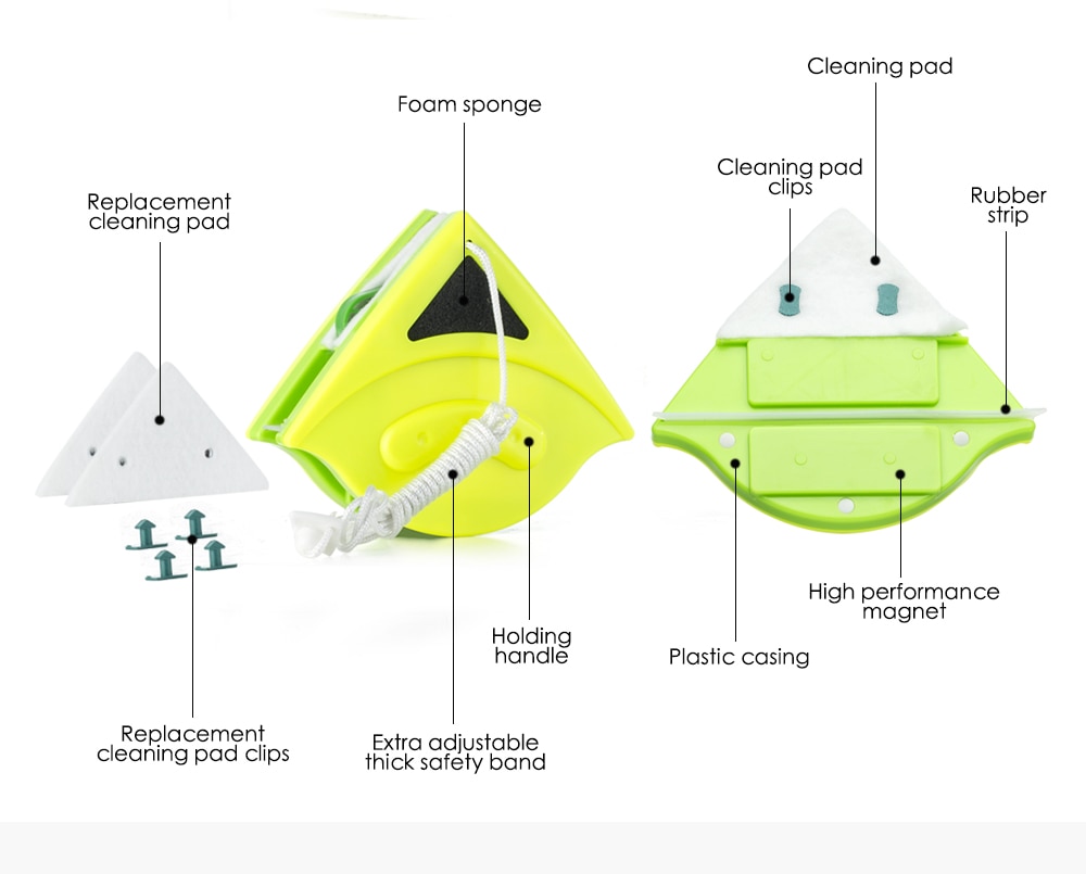 Double Side Glass Cleaning Brush