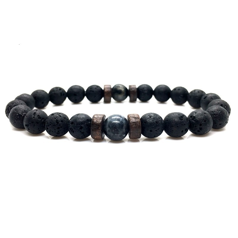 Men's Natural Moonstone Beaded Bracelets