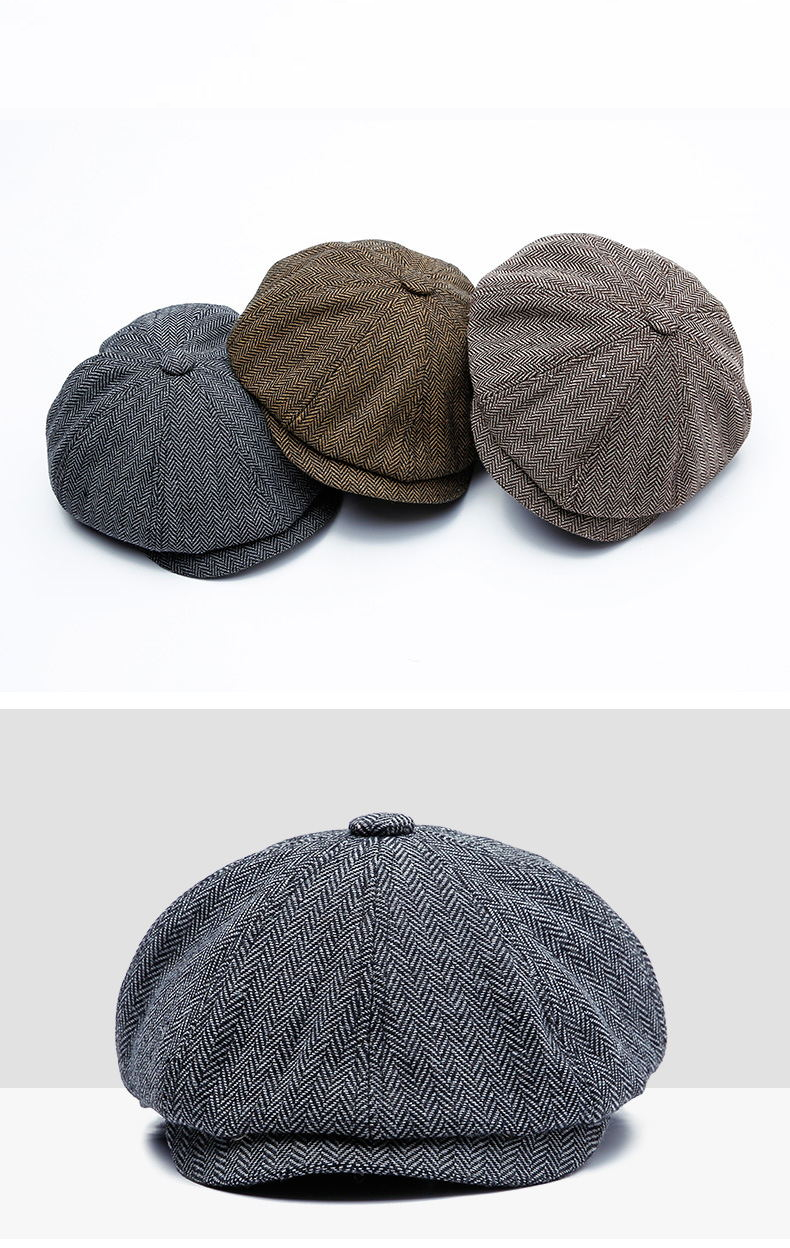 Men's Fashion Autumn Tweed Cap