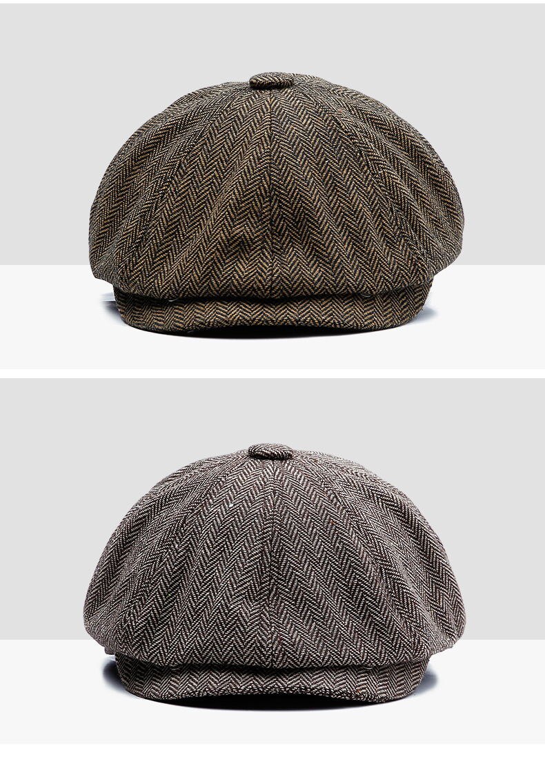Men's Fashion Autumn Tweed Cap
