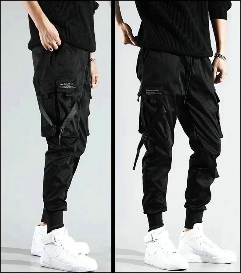 Multi-Pocket Elastic Waist Joggers