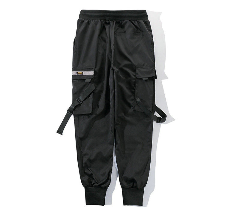 Multi-Pocket Elastic Waist Joggers