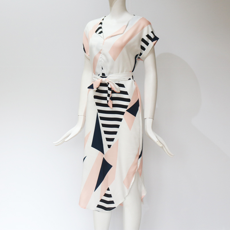 Women's V-Neck Floral Printed Dress