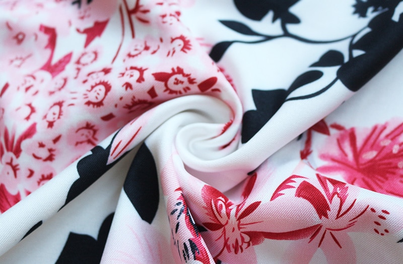 Women's V-Neck Floral Printed Dress