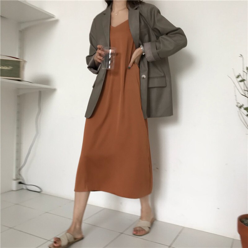 Women's Loose Sleeveless Maxi Dress