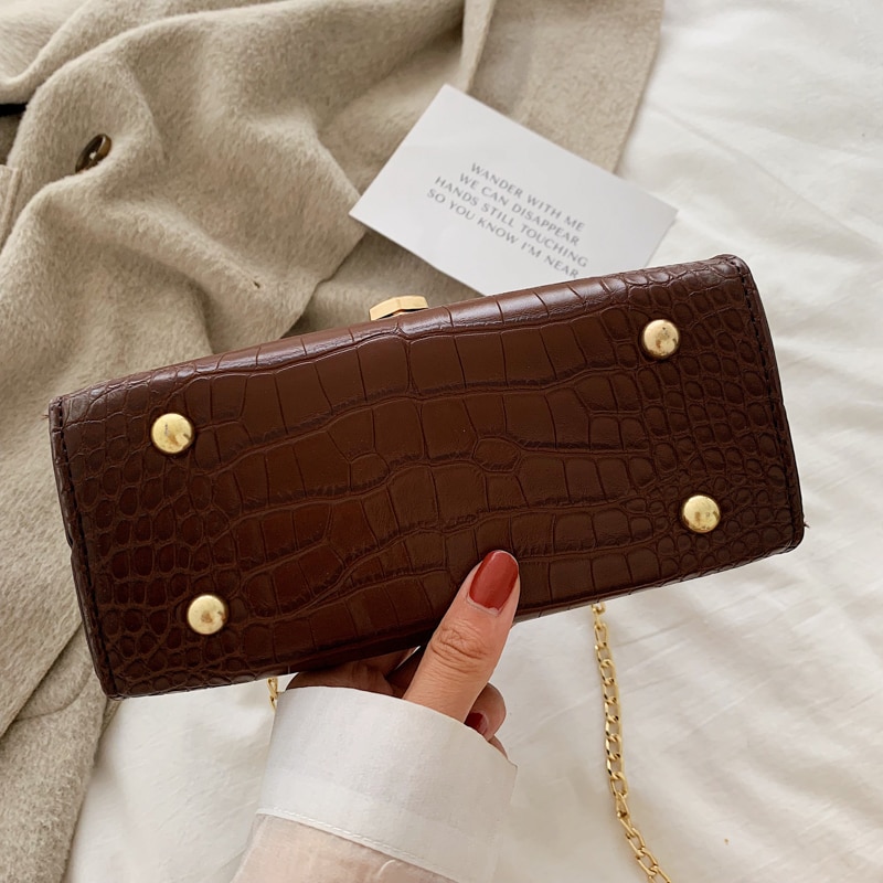 Stone Patterned Women's Crossbody Bags