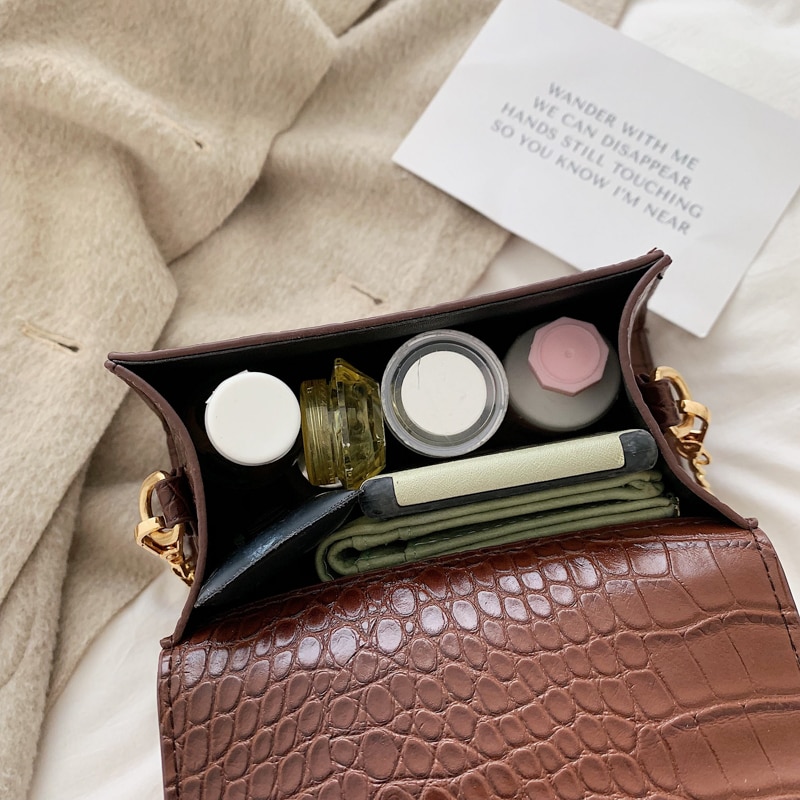 Stone Patterned Women's Crossbody Bags