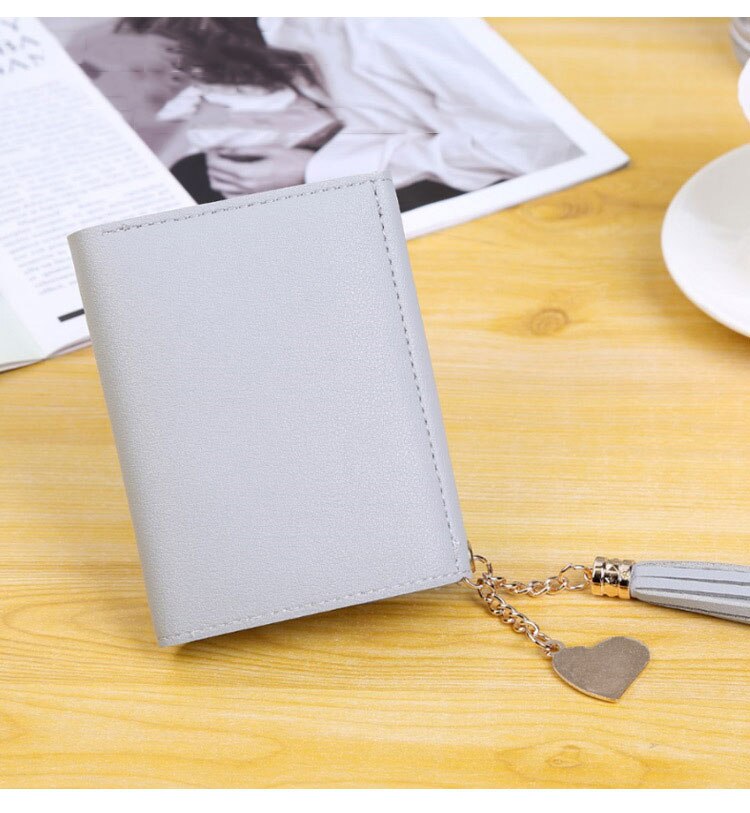 Women's Compact Wallet with Tassel
