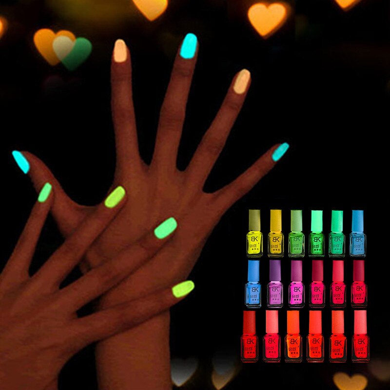 Women's Glow Light Neon Nail Polish