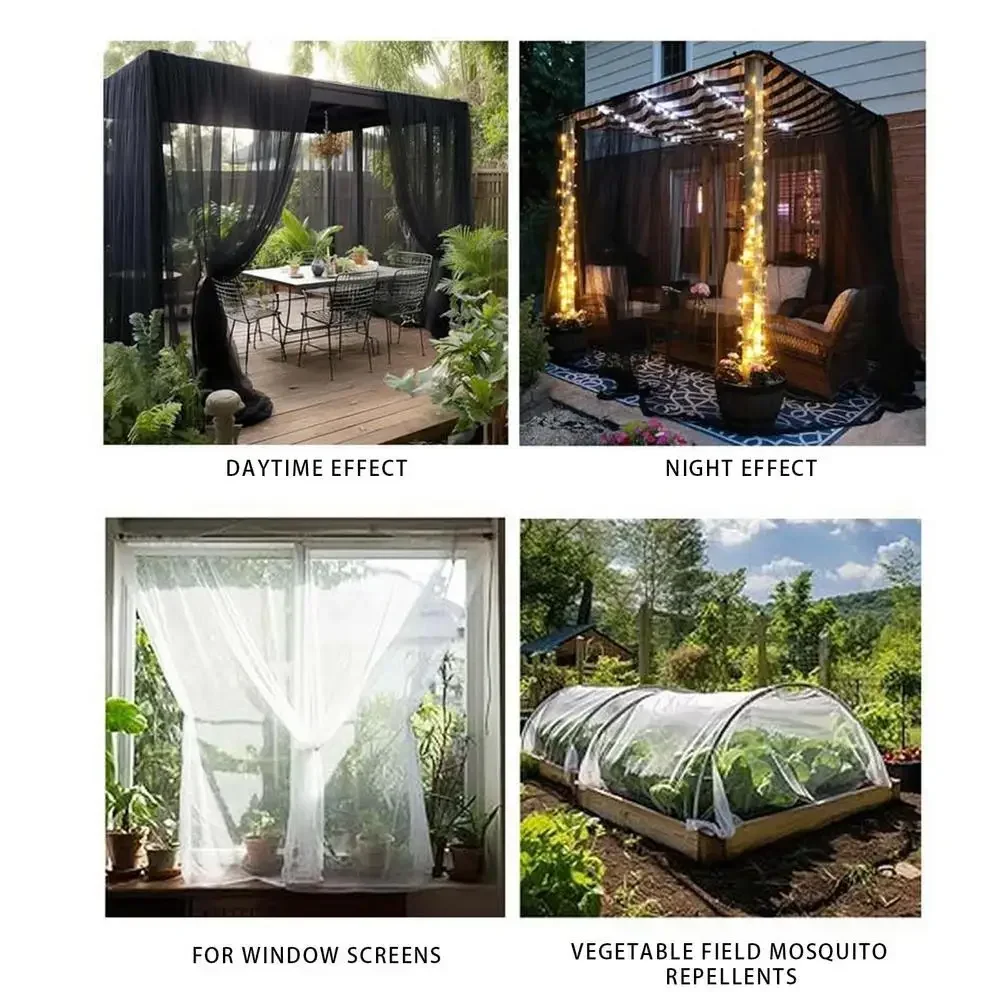 1PC Portable Outdoor Protection Net Indoor Mosquito Net, Camping Patio Gazebo Anti-Mosquito Insect Proof Mesh Shelter for Garden