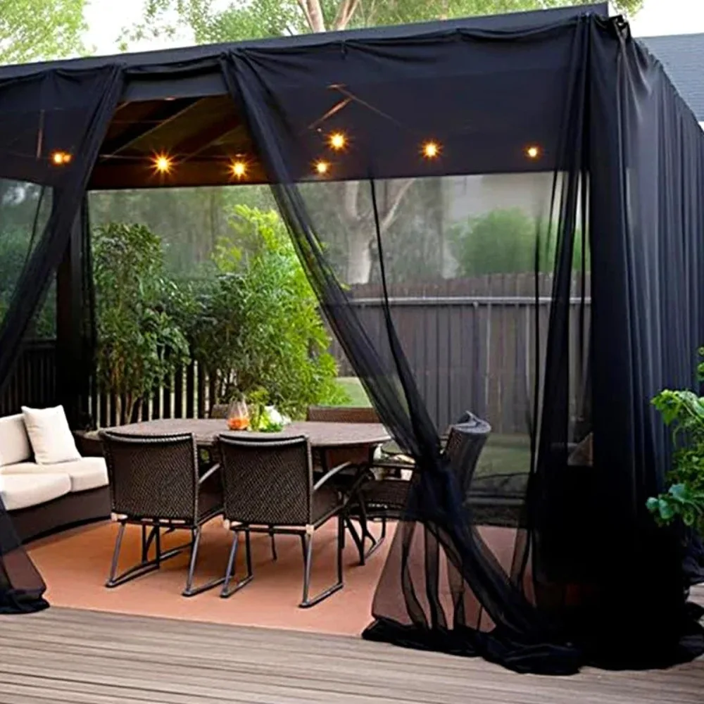 1PC Portable Outdoor Protection Net Indoor Mosquito Net, Camping Patio Gazebo Anti-Mosquito Insect Proof Mesh Shelter for Garden