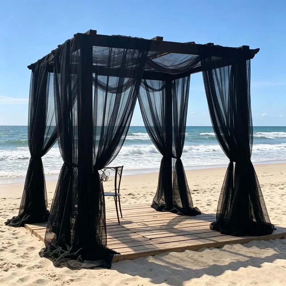 1PC Portable Outdoor Protection Net Indoor Mosquito Net, Camping Patio Gazebo Anti-Mosquito Insect Proof Mesh Shelter for Garden